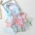 Korean style brief fresh Business triangle splice samll Stripe imitate silk long samll neckerchief woman