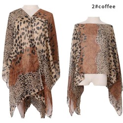 summer lady Sunscreen shawl leopard print imitate silk scarves shawl Pearl buc..