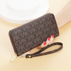 long style coin bag woman man Korean style zipper Clutch print more high capac..