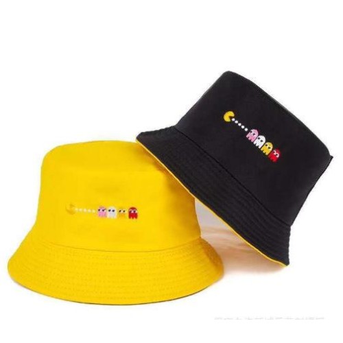 black Bucket hat  woman spring summer sunscreen Shade big foldable Bucket hat