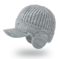 Outdoor woolen Korean style man hedging warm thick knitting baseball cap