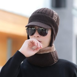 Winter man knitting fashion all-Purpose hedging Outdoor wind warm hat