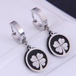fine Korean style fashion sweetOL four clover all-Purpose titanium steel perso..