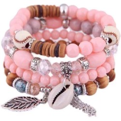 fashion trend concise all-Purpose leaves tassel gorgeous multilayer temperamen..