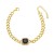  occidental style brief bracelet  bronze embed color zircon bracelet chainbrg