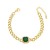  occidental style brief bracelet  bronze embed color zircon bracelet chainbrg