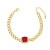  occidental style brief bracelet  bronze embed color zircon bracelet chainbrg