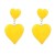 fashion brief personality multilayer heart-shaped Alloy enamel earrings woman occidental style temperament ear