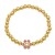 handmade gilded beads  occidental style brief sun flower watch-face braceletbrg