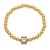 handmade gilded beads  occidental style brief sun flower watch-face braceletbrg
