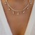  retro chain  geometry drop pendant necklace layer personality clavicle