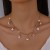  retro chain  geometry drop pendant necklace layer personality clavicle