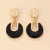  occidental style brief Rhinestone circle ear stud twining Pearl earrings woman earring samll fashion woman Ea