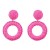 summer weave multilayer Round earrings woman occidental style temperament geometry Earringearrings