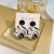 silver cartoon retro China wind ear stud geometry Round cartoon earrings