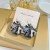silver cartoon retro China wind ear stud geometry Round cartoon earrings