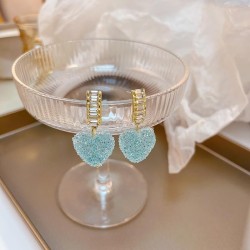 silver high small fresh love super lovely earrings earring woman ear stud