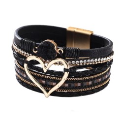 occidental style bracelet woman Bohemia love Rhinestone bangle girl student gift