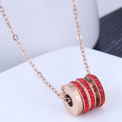 fashion sweetOL concise flash diamond samll titanium steel personality woman n..