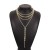 exaggerating samll fashion Rhinestone chain  multilayer tassel claw chain necklace