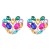 earrings super claw chain series Alloy diamond heart-shaped earrings woman occidental style fully-jewell