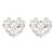 earrings super claw chain series Alloy diamond heart-shaped earrings woman occidental style fully-jewell
