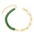  woman  fashion personality chain splice long square zircon fully-jewelled braceletbrg