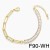  woman  fashion personality chain splice long square zircon fully-jewelled braceletbrg