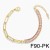  woman  fashion personality chain splice long square zircon fully-jewelled braceletbrg