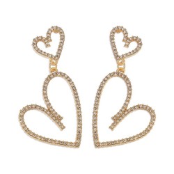 occidental style fashion earring  love Rhinestone geometry Irregular earrings ..
