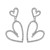 occidental style fashion earring  love Rhinestone geometry Irregular earrings samll wind retro Earring