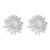 occidental style exaggerating Alloy day flowers earrings woman retro Metal flowers ear stud wind