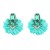  occidental style Alloy diamond multilayer flowers earrings woman retro elegant temperament ear stud style
