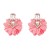  occidental style Alloy diamond multilayer flowers earrings woman retro elegant temperament ear stud style