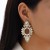 occidental style trend exaggerating geometry Rhinestone earrings woman ins creative personality eyes earring