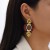 occidental style trend exaggerating geometry Rhinestone earrings woman ins creative personality eyes earring