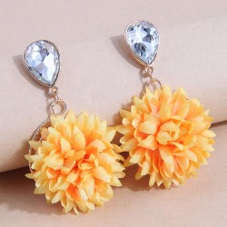 fashion Metal drop floral temperament ear stud