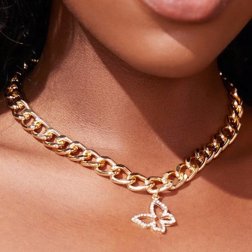    wind chain necklaceins butterfly clavicle chain personality all-Purpose necklace