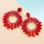 occidental style trend exaggerating big earrings Alloy embed glass diamond high fashion hollow flowers earring