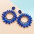 occidental style trend exaggerating big earrings Alloy embed glass diamond high fashion hollow flowers earring