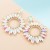 occidental style trend exaggerating big earrings Alloy embed glass diamond high fashion hollow flowers earring