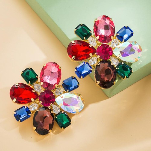 occidental style earrings personality exaggerating Ear clip woman trend fully-jewelled Earring