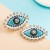ins occidental style personality Alloy diamond eyes earrings woman trend personality ear stud Earring