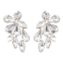 earrings fashion colorful diamond series Alloy diamond glass diamond earrings ..