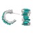 ins wind Alloy diamond long square Rhinestone Word earrings occidental style brief temperament ear studearrings