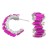 ins wind Alloy diamond long square Rhinestone Word earrings occidental style brief temperament ear studearrings