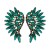 UR personality creative exaggerating big earrings ear stud geometry glass diamond earrings woman