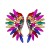 UR personality creative exaggerating big earrings ear stud geometry glass diamond earrings woman