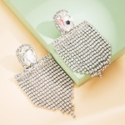 occidental style exaggerating earrings temperament same style color Rhinestone..
