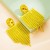 occidental style exaggerating earrings temperament same style color Rhinestone tassel long style earring fashio